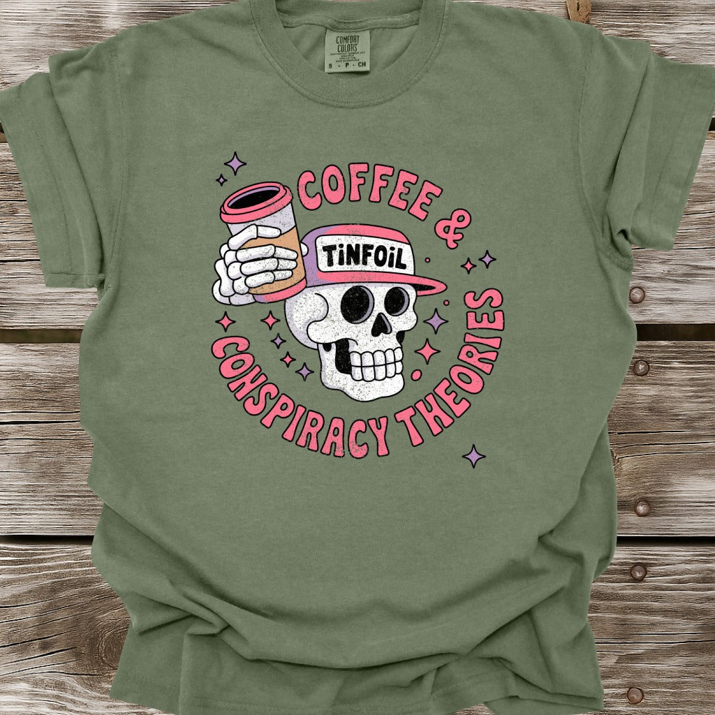 Coffee & Conspiracy Theories T-Shirt