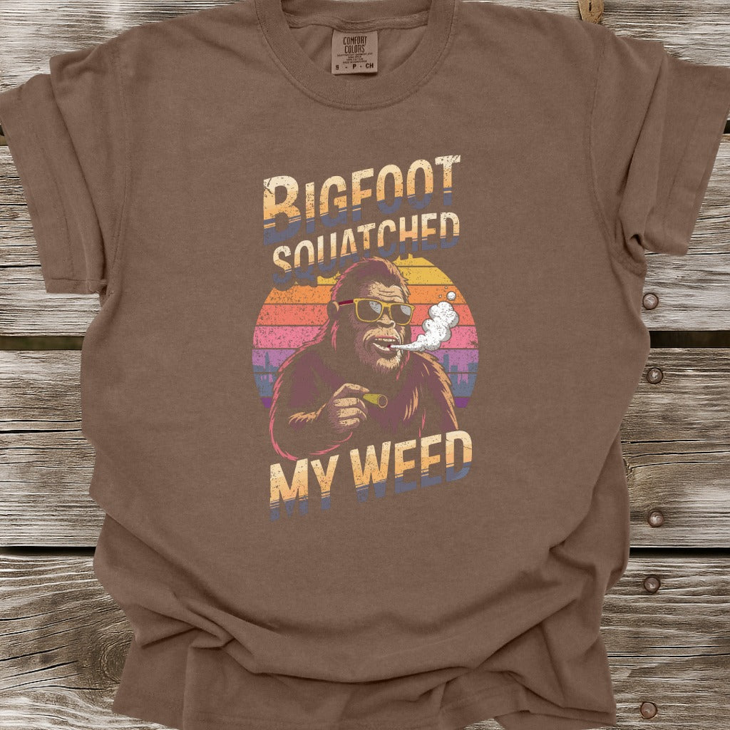 Bigfoot Squatched My Weed T-Shirt
