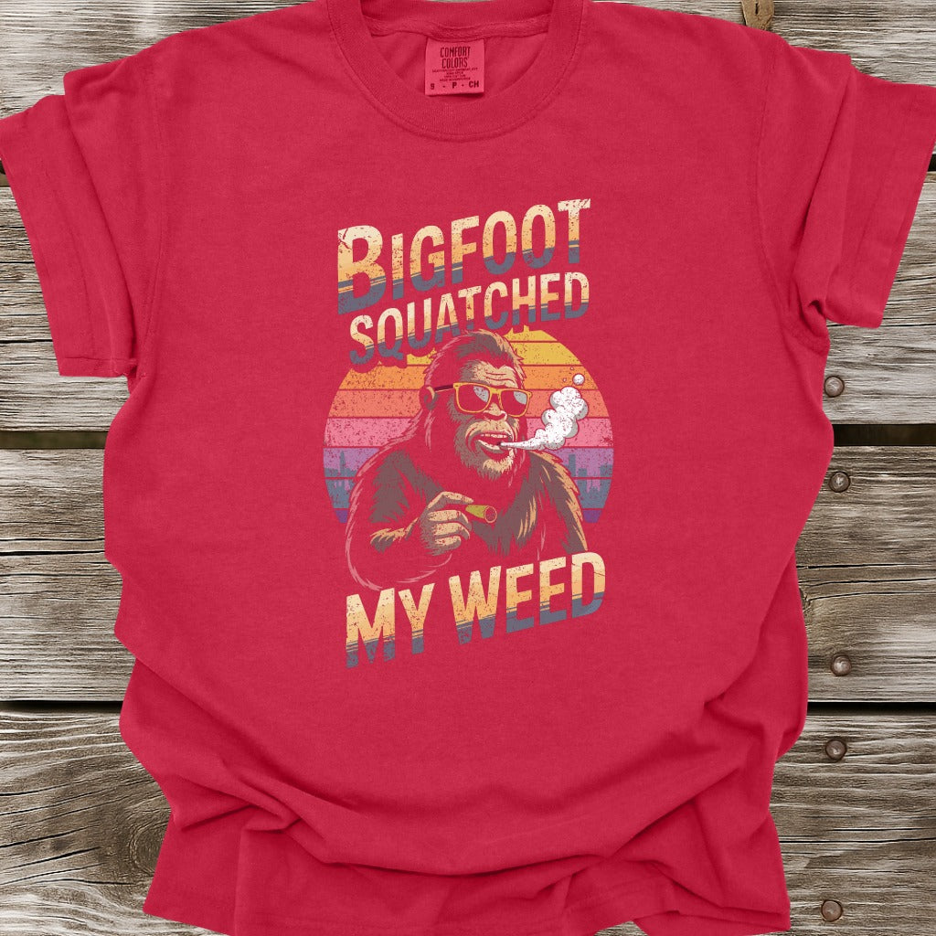 Bigfoot Squatched My Weed T-Shirt
