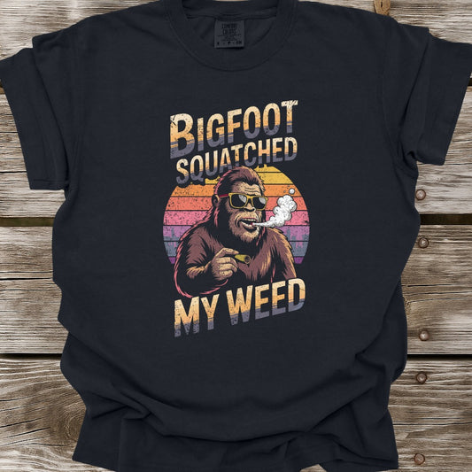 Bigfoot Squatched My Weed T-Shirt