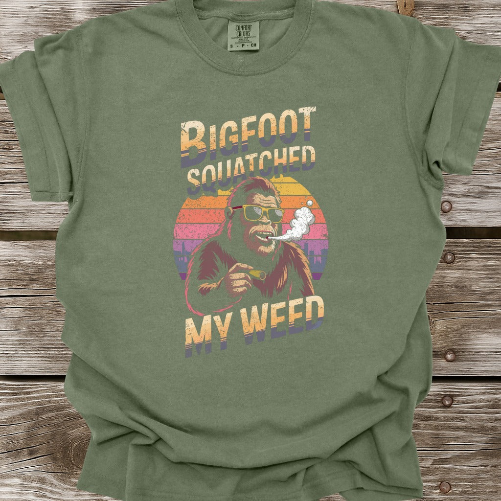Bigfoot Squatched My Weed T-Shirt