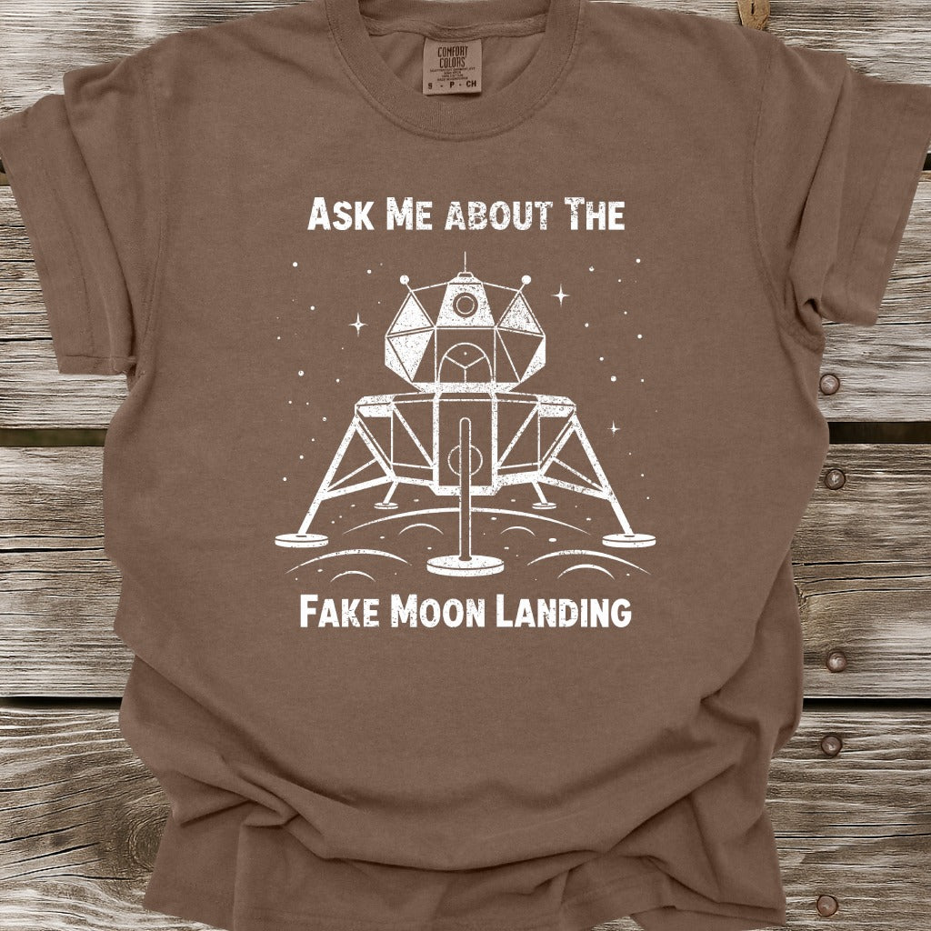 Ask Me About The Moon Landing T-Shirt