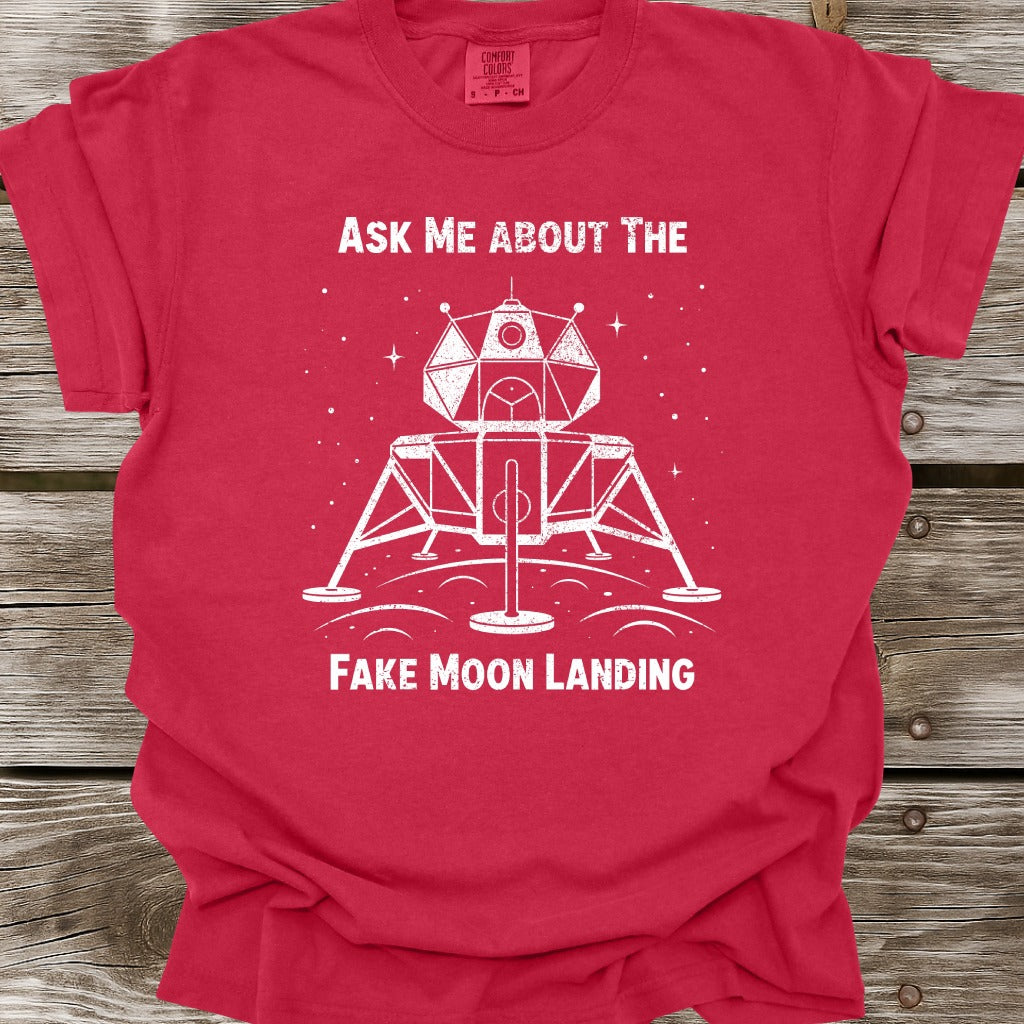 Ask Me About The Moon Landing T-Shirt