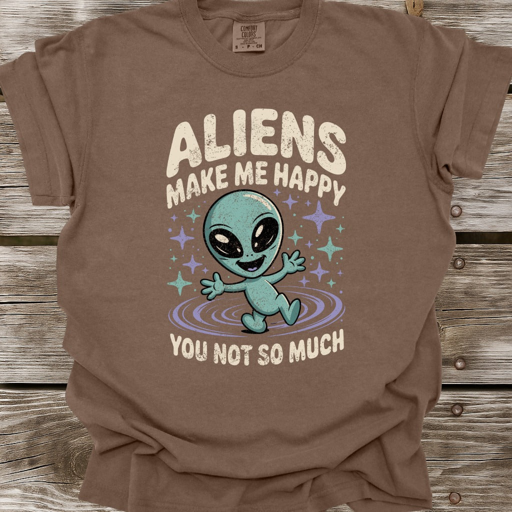 Aliens Make Me Happy T-Shirt