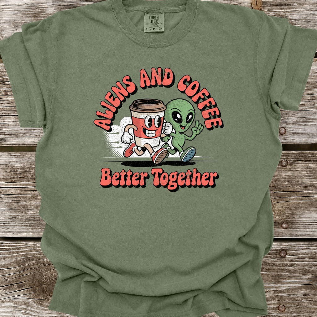 Aliens and Coffee T-Shirt
