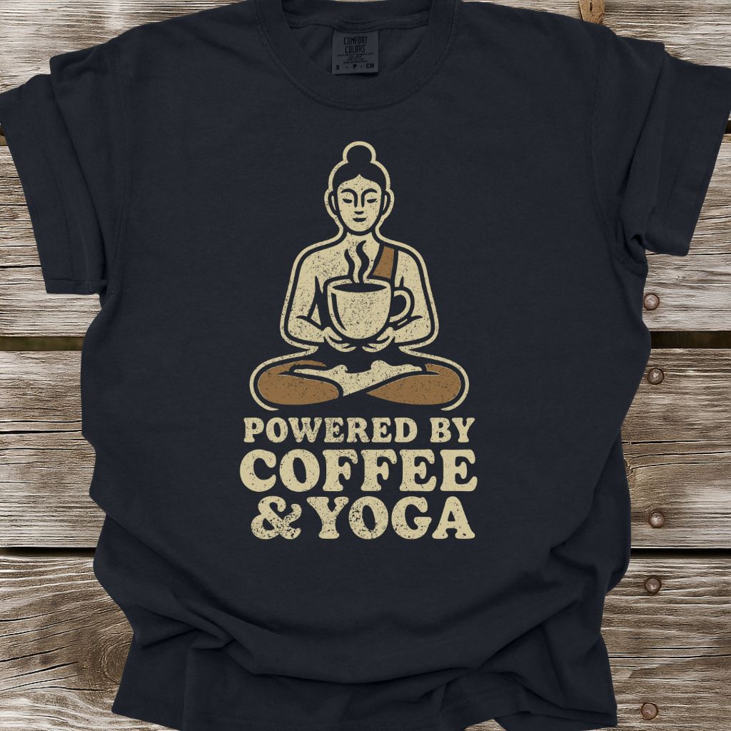 Powered By Coffee & Yoga T-Shirt