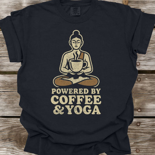 Powered By Coffee & Yoga T-Shirt