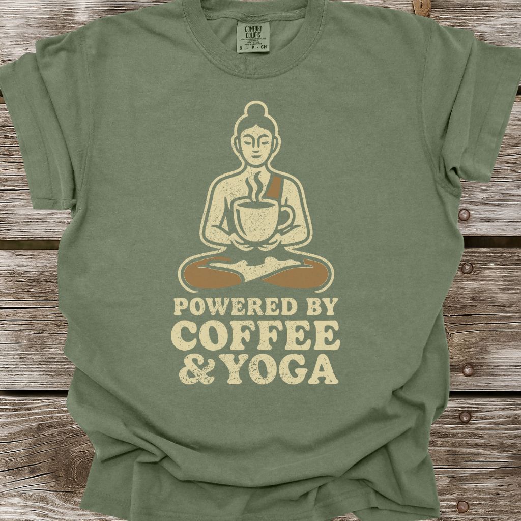 Powered By Coffee & Yoga T-Shirt