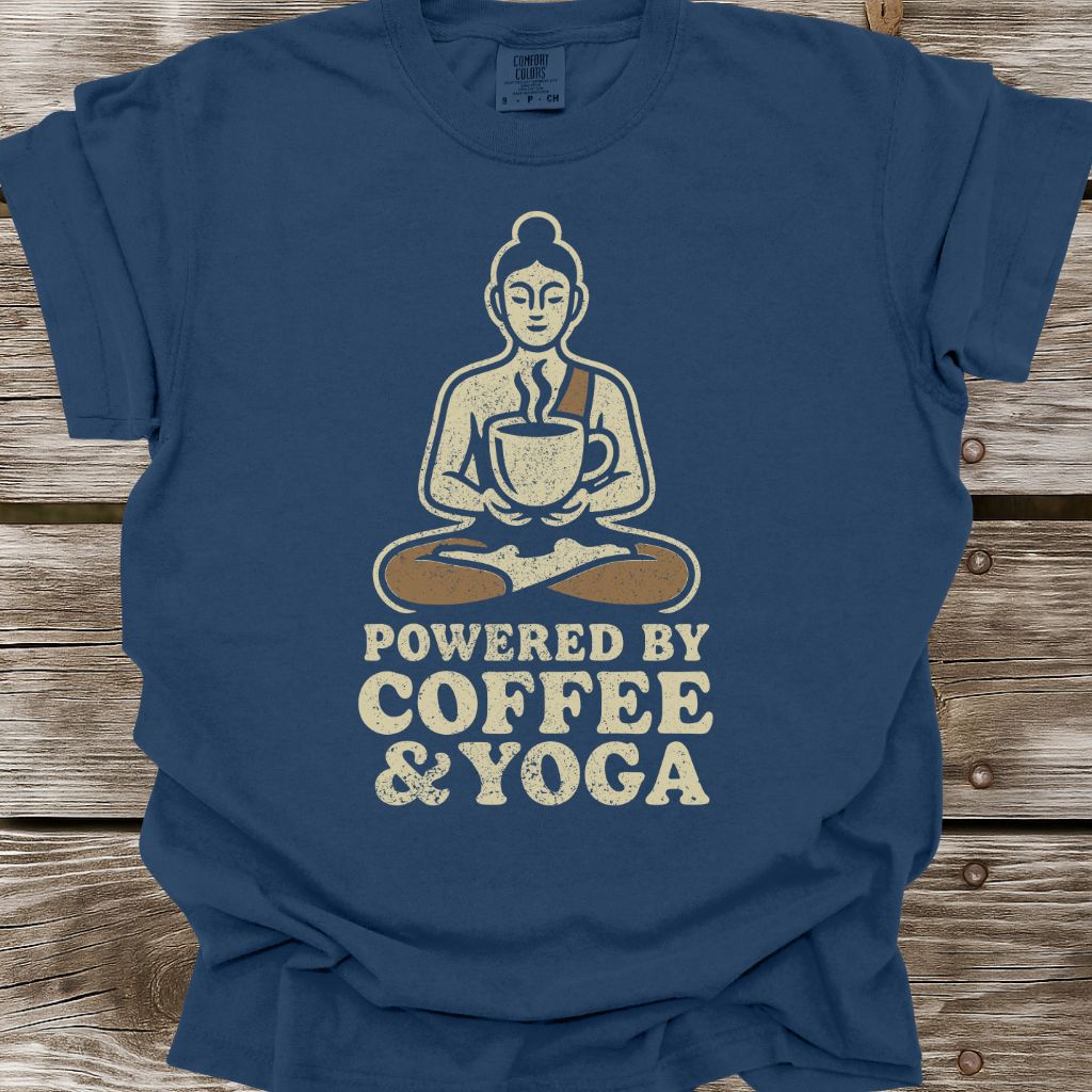 Powered By Coffee & Yoga T-Shirt