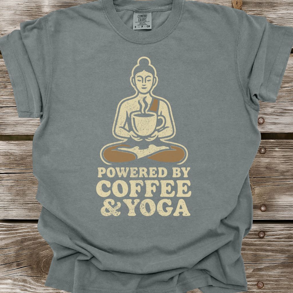 Powered By Coffee & Yoga T-Shirt