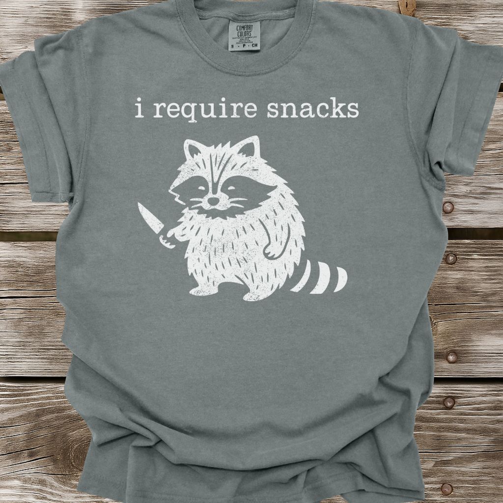 I Require Snacks T-Shirt