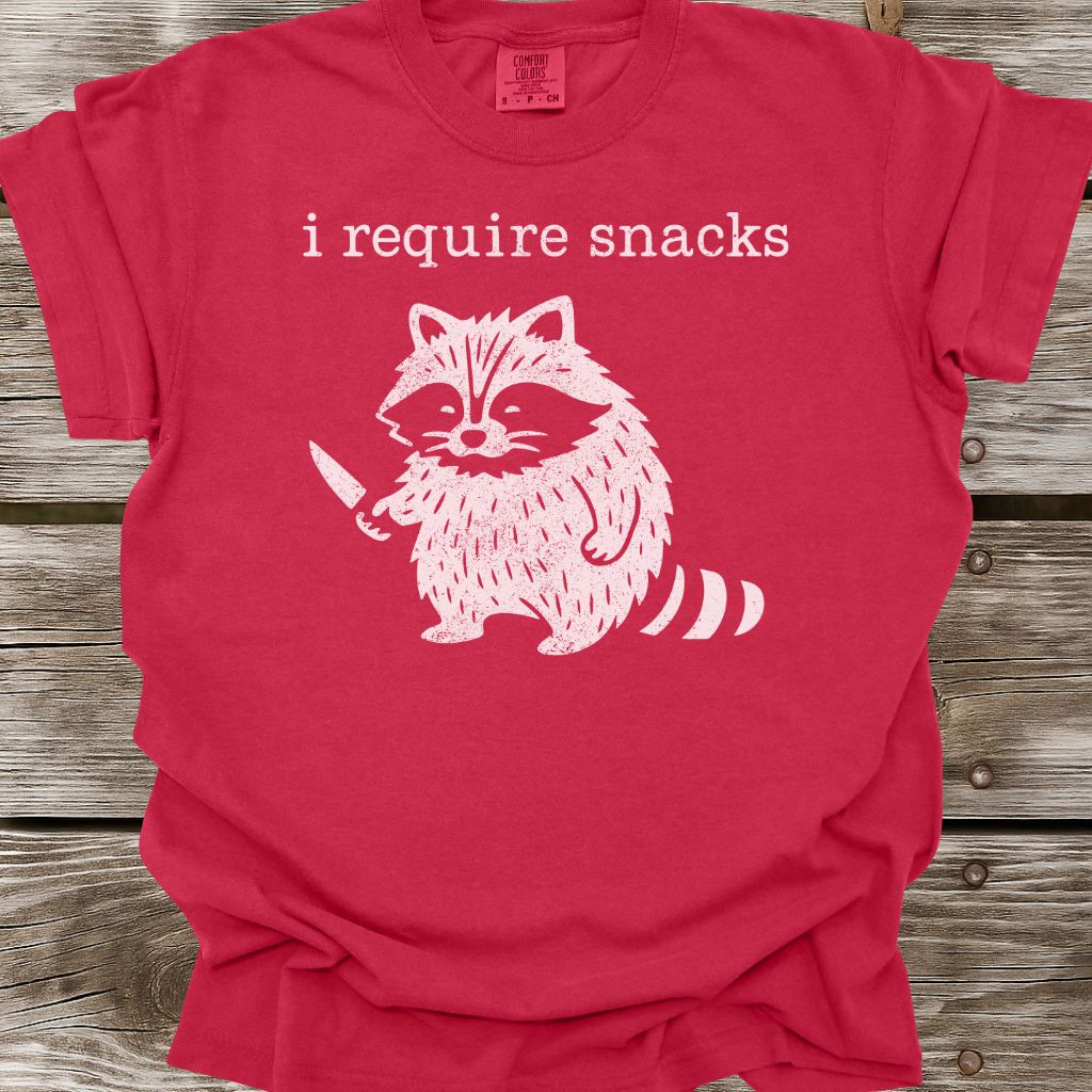 I Require Snacks T-Shirt