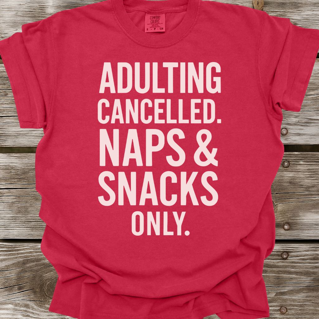 Adulting Cancelled T-Shirt