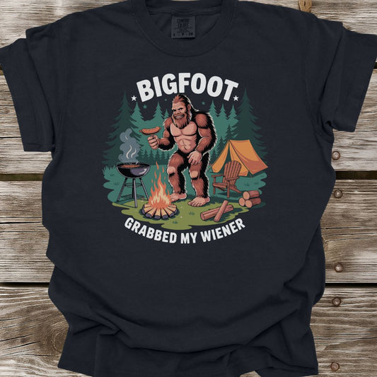 Bigfoot Grabbed My Wiener T-Shirt
