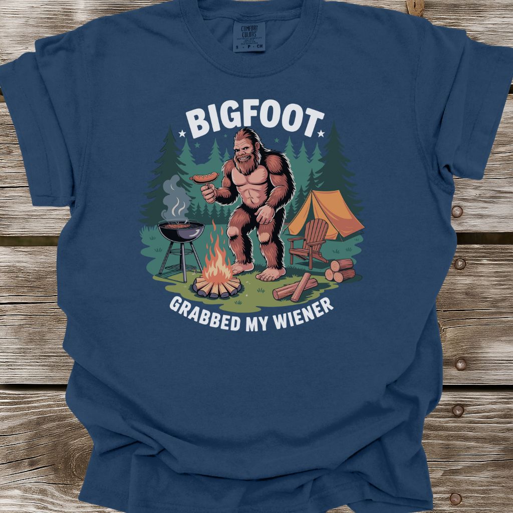 Bigfoot Grabbed My Wiener T-Shirt