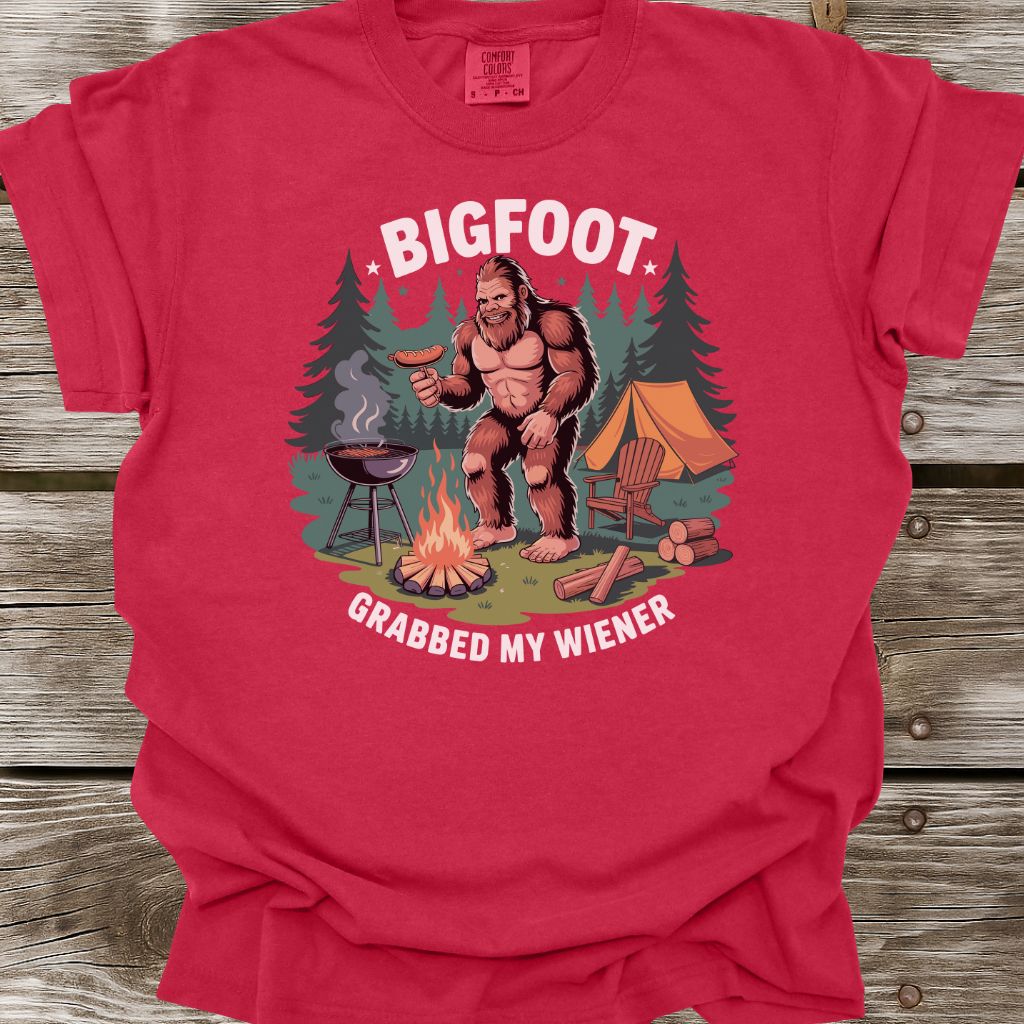 Bigfoot Grabbed My Wiener T-Shirt
