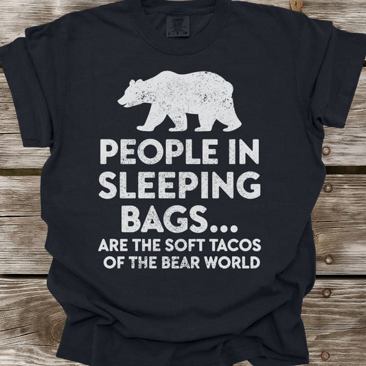 People in Sleeping Bags T-Shirt