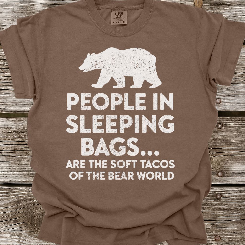 People in Sleeping Bags T-Shirt