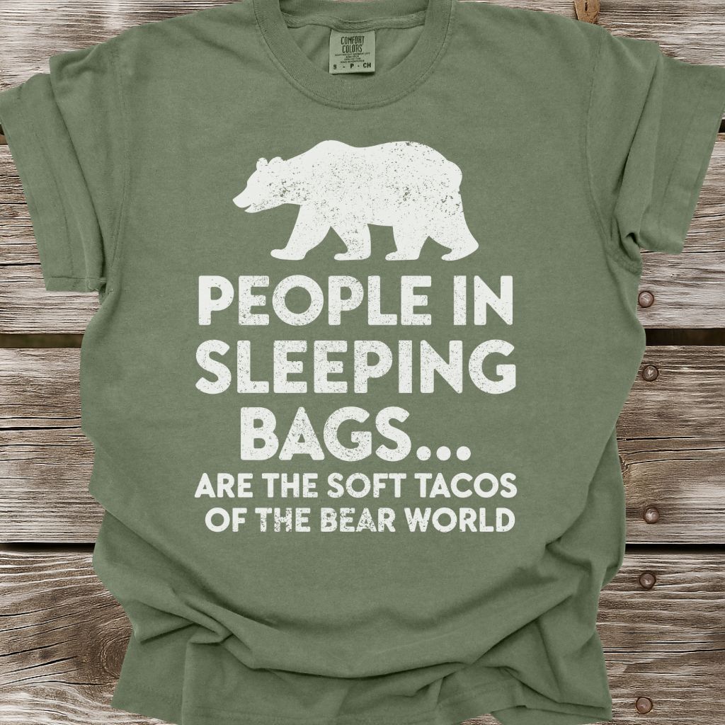 People in Sleeping Bags T-Shirt