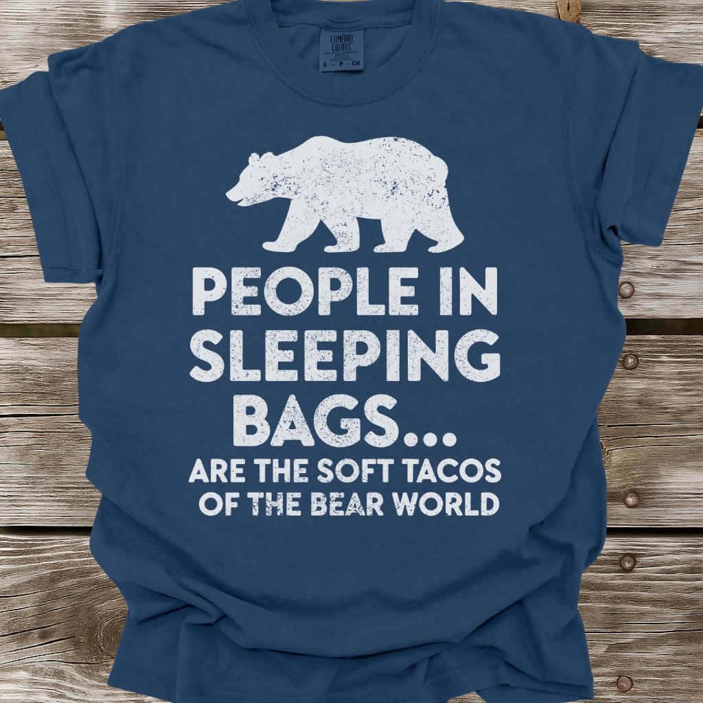 People in Sleeping Bags T-Shirt