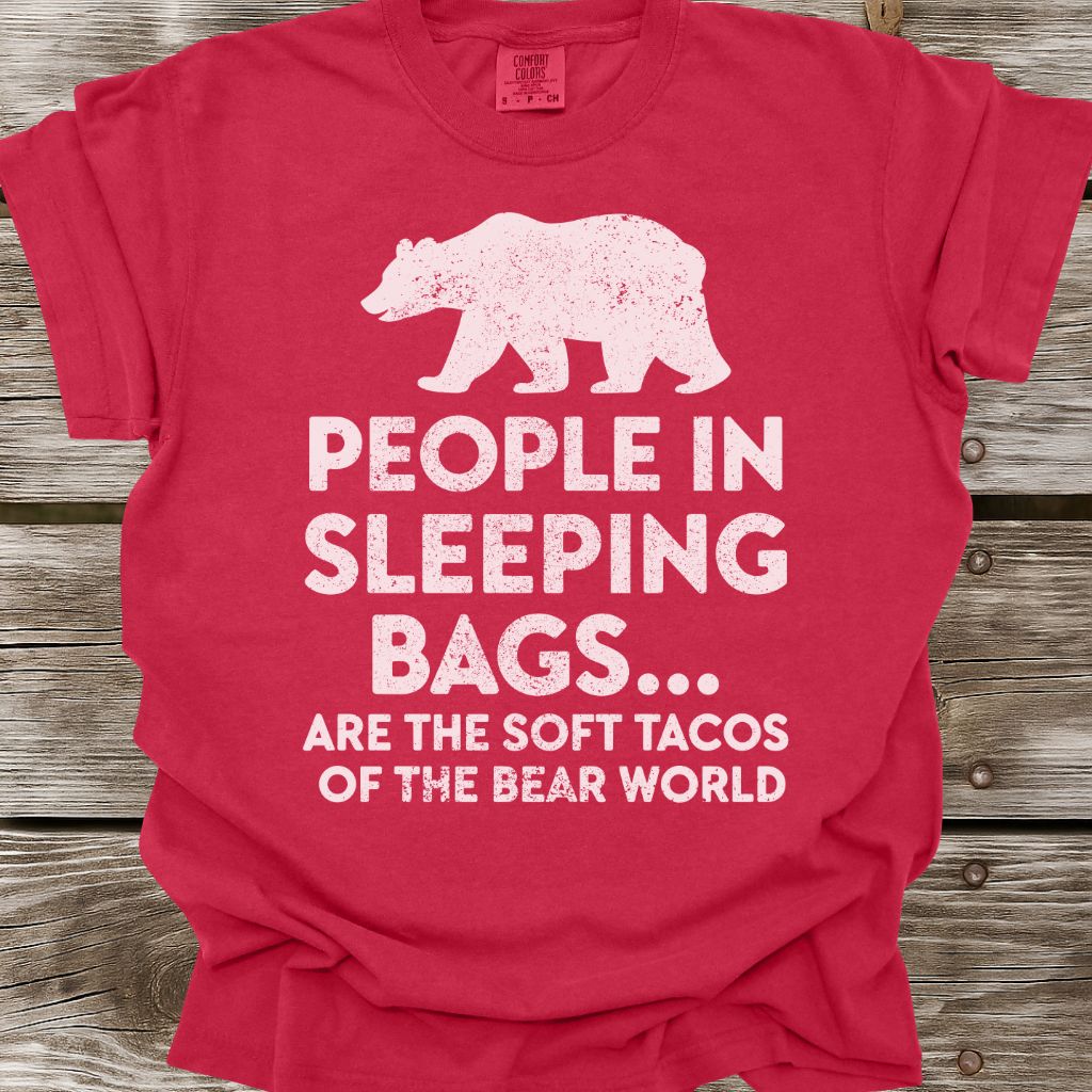 People in Sleeping Bags T-Shirt