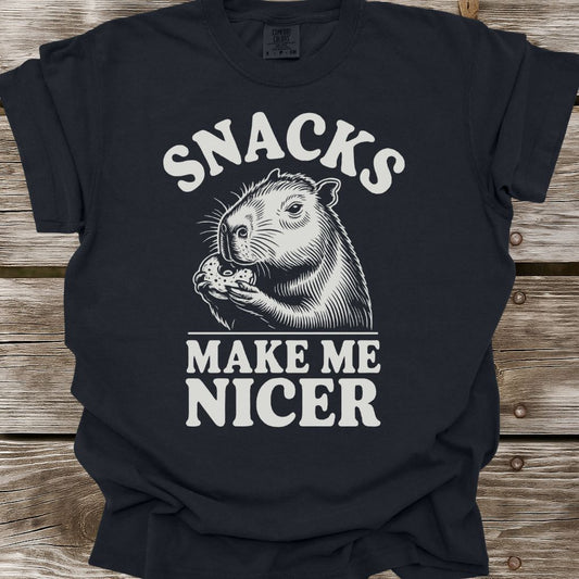 Snacks Make Me Nicer T-Shirt
