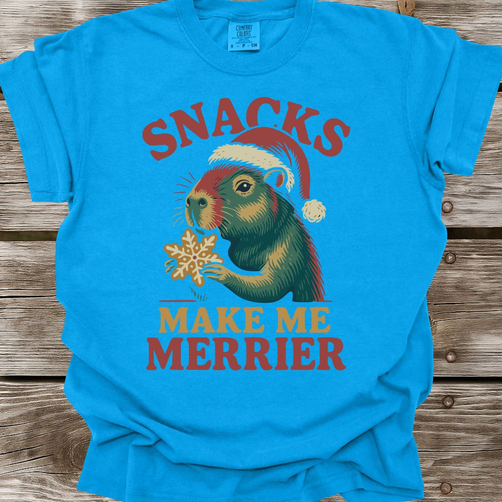 Snacks Make Me Merrier T-Shirt