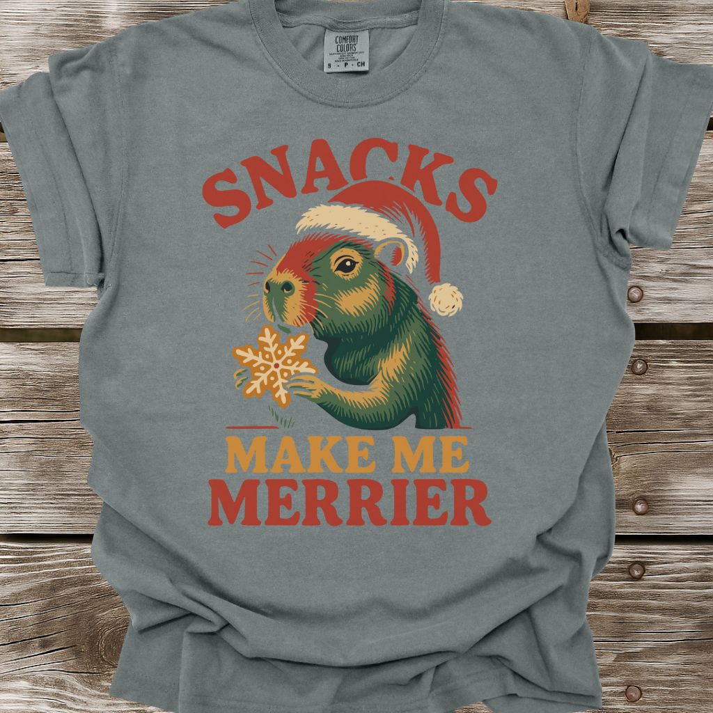Snacks Make Me Merrier T-Shirt