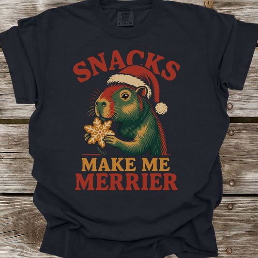 Snacks Make Me Merrier T-Shirt
