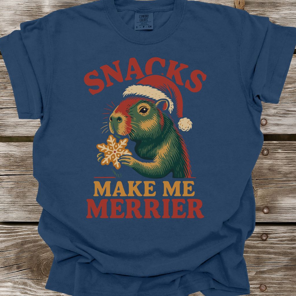 Snacks Make Me Merrier T-Shirt