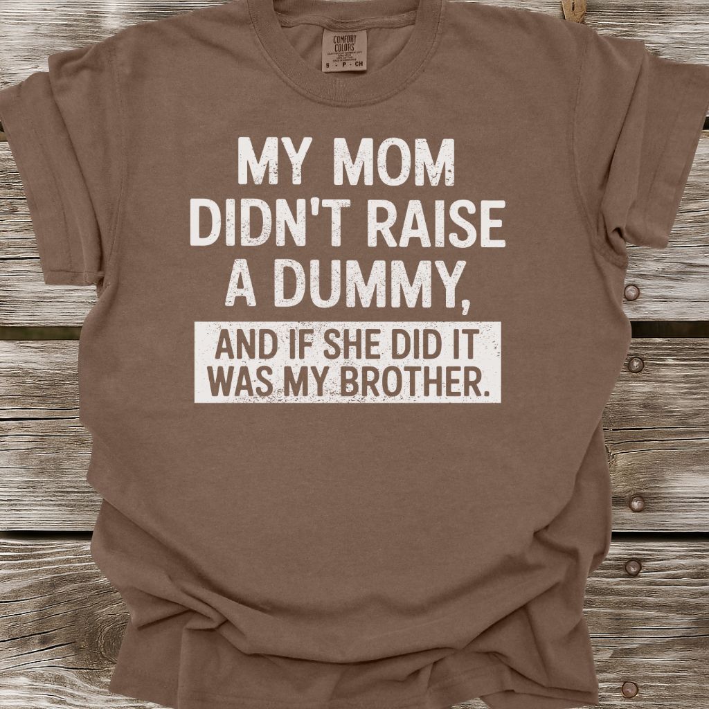 My Mom Didn't Raise A Dummy T-Shirt