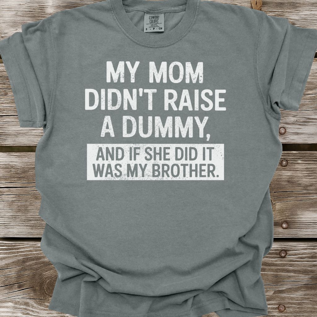 My Mom Didn't Raise A Dummy T-Shirt