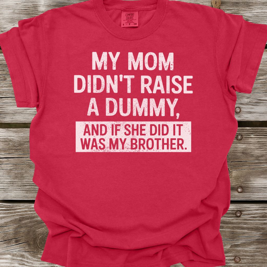 My Mom Didn't Raise A Dummy T-Shirt