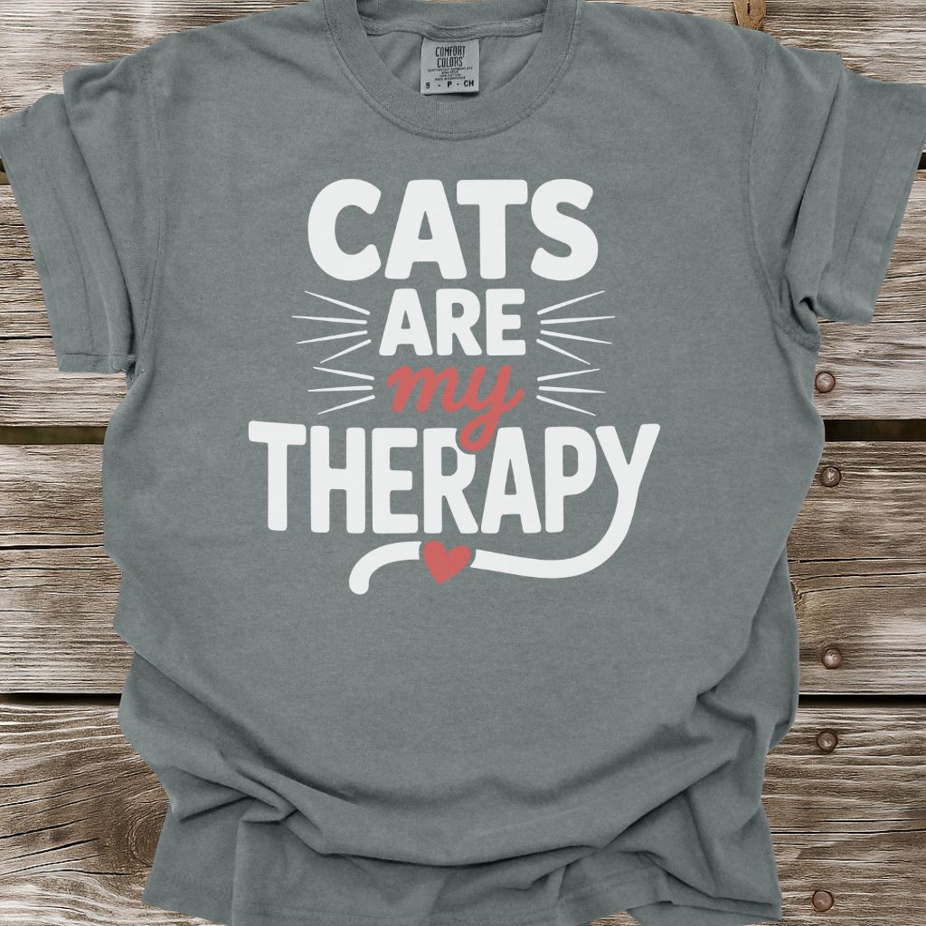Cats Are My Therapy T-Shirt