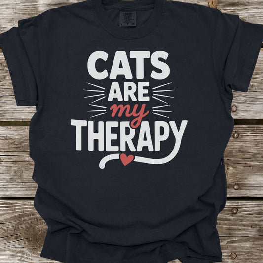 Cats Are My Therapy T-Shirt