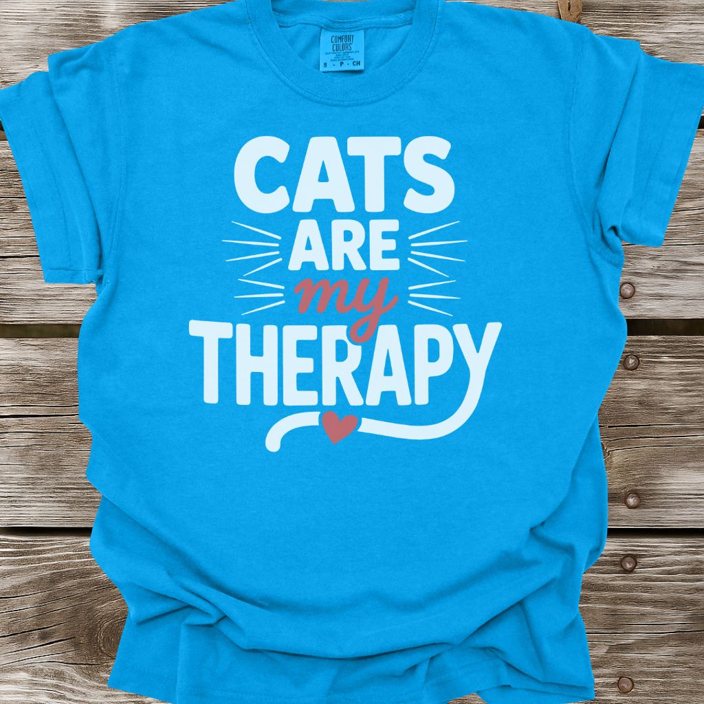 Cats Are My Therapy T-Shirt