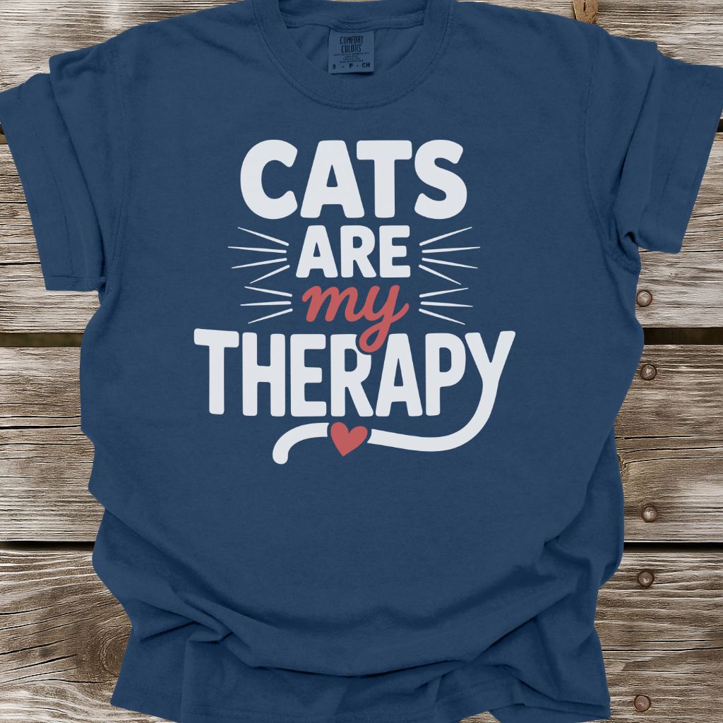 Cats Are My Therapy T-Shirt