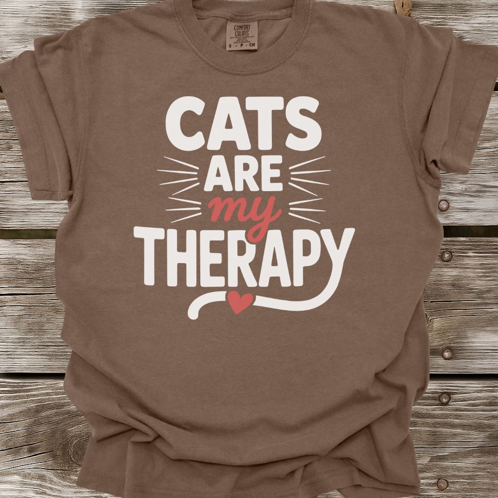 Cats Are My Therapy T-Shirt