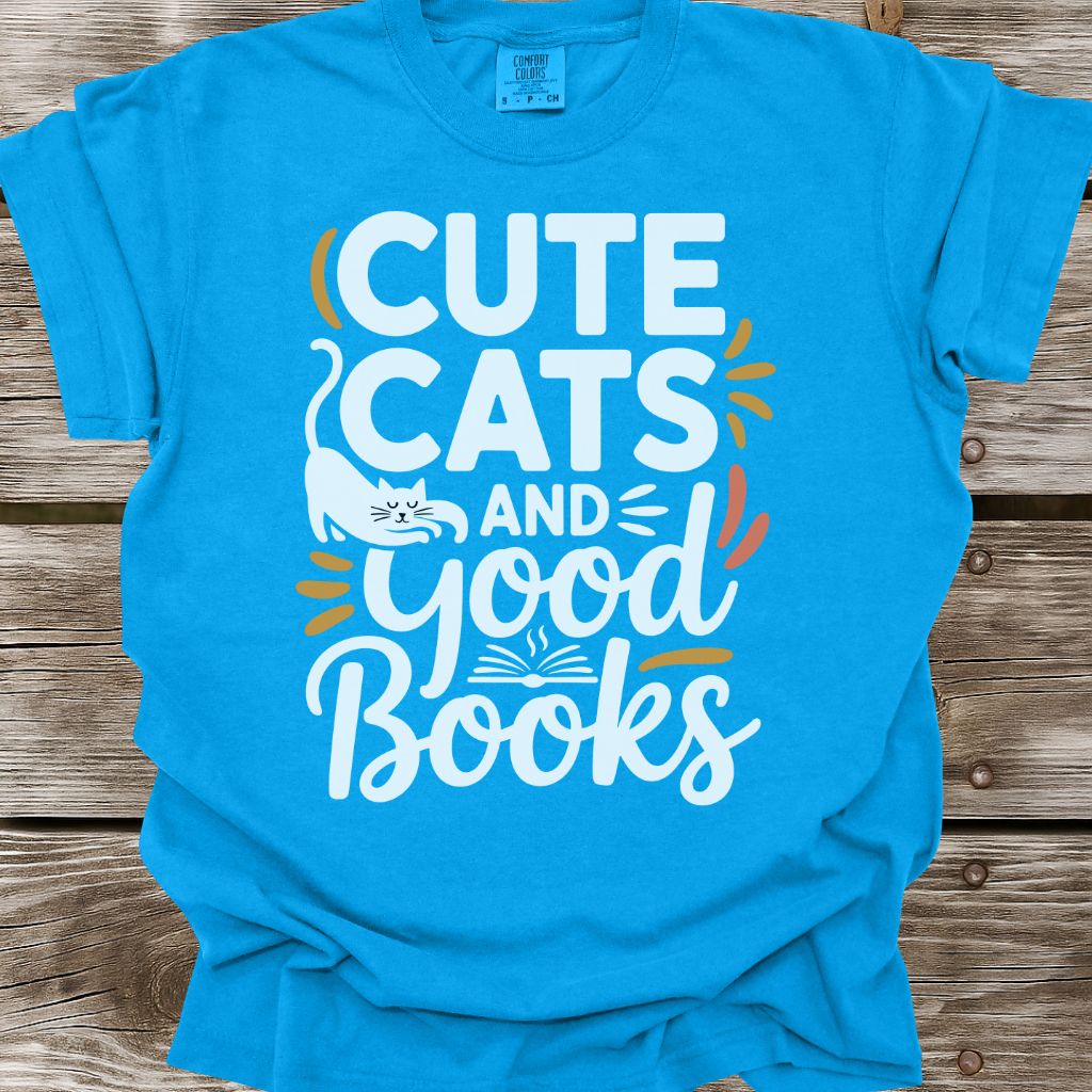 Cute Cats And Good Books T-Shirt