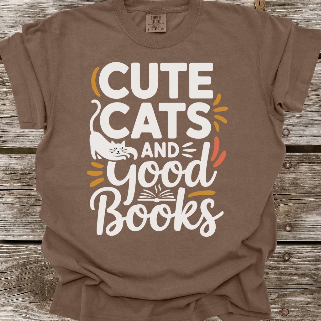 Cute Cats And Good Books T-Shirt