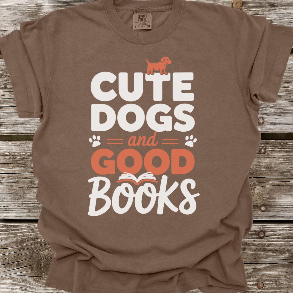 Cute Dogs And Good Books T-Shirt