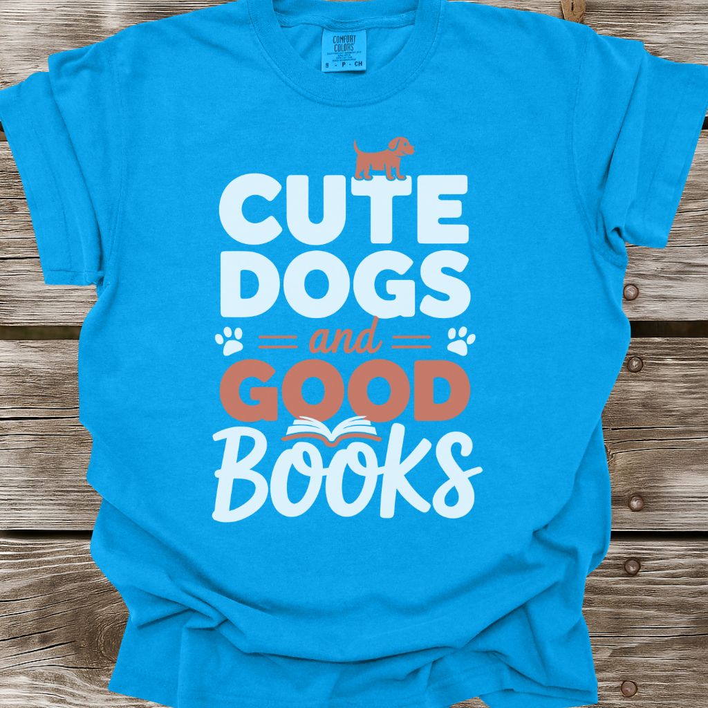 Cute Dogs And Good Books T-Shirt