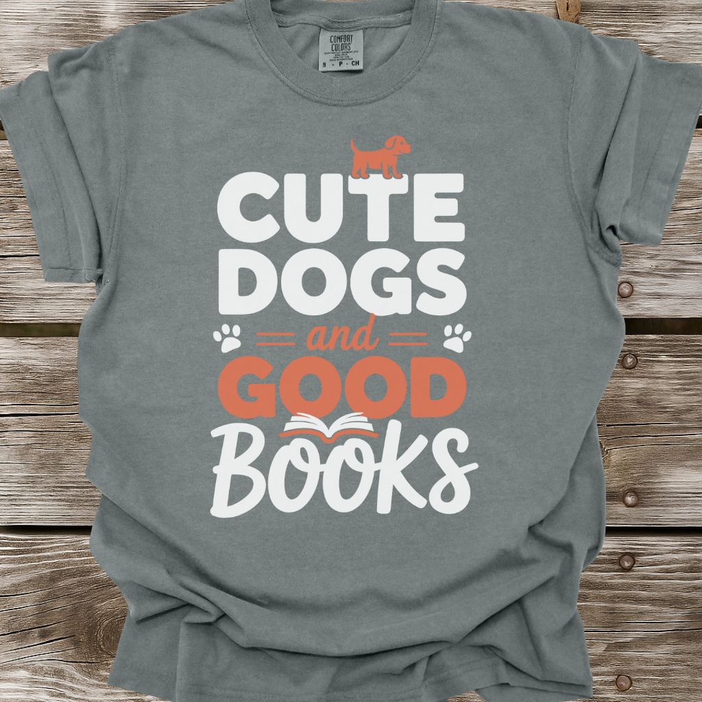 Cute Dogs And Good Books T-Shirt