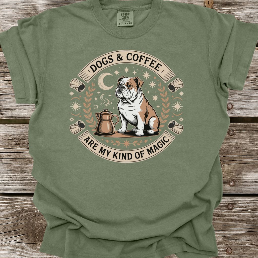 Dogs & Coffee Are My Kind Of Magic T-Shirt
