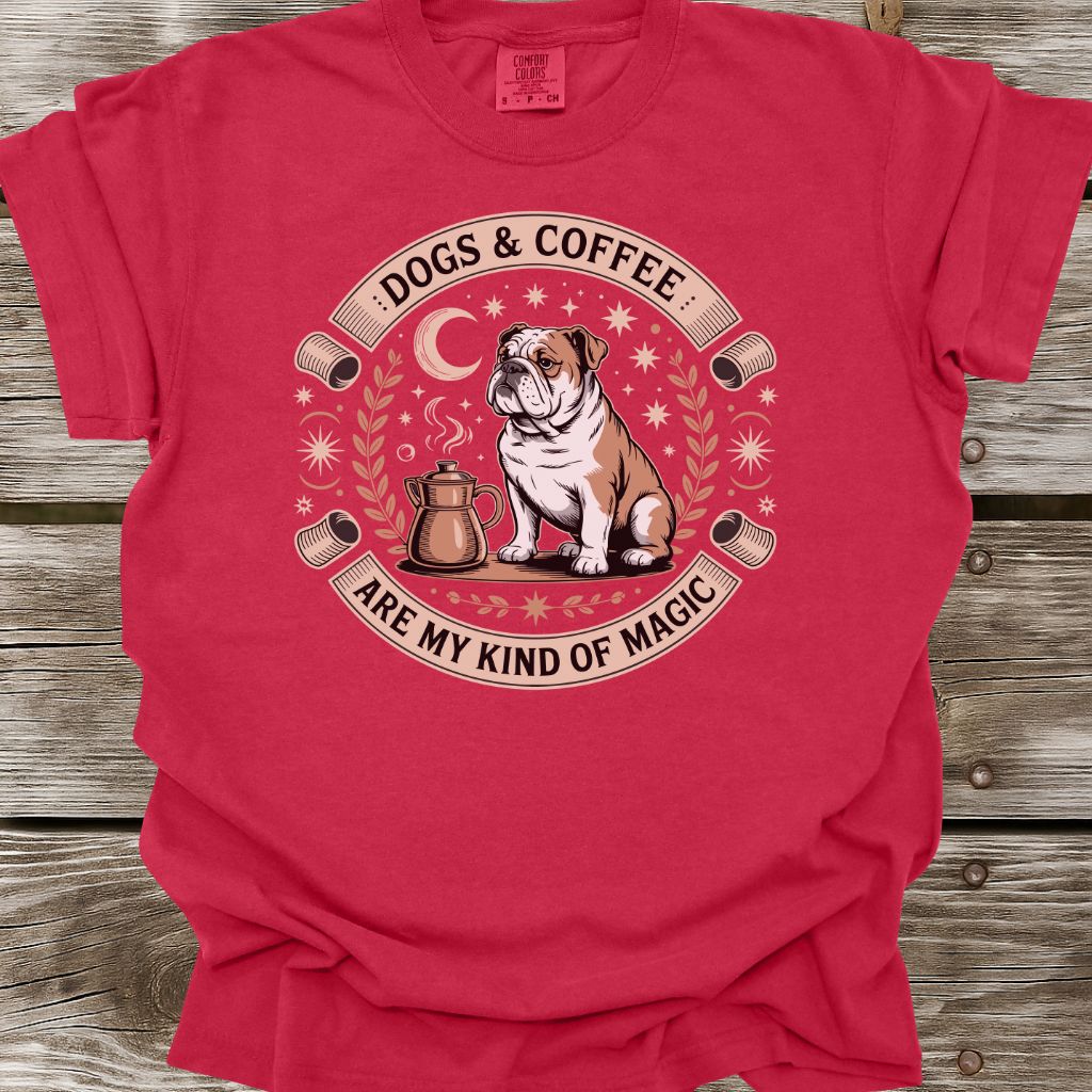 Dogs & Coffee Are My Kind Of Magic T-Shirt