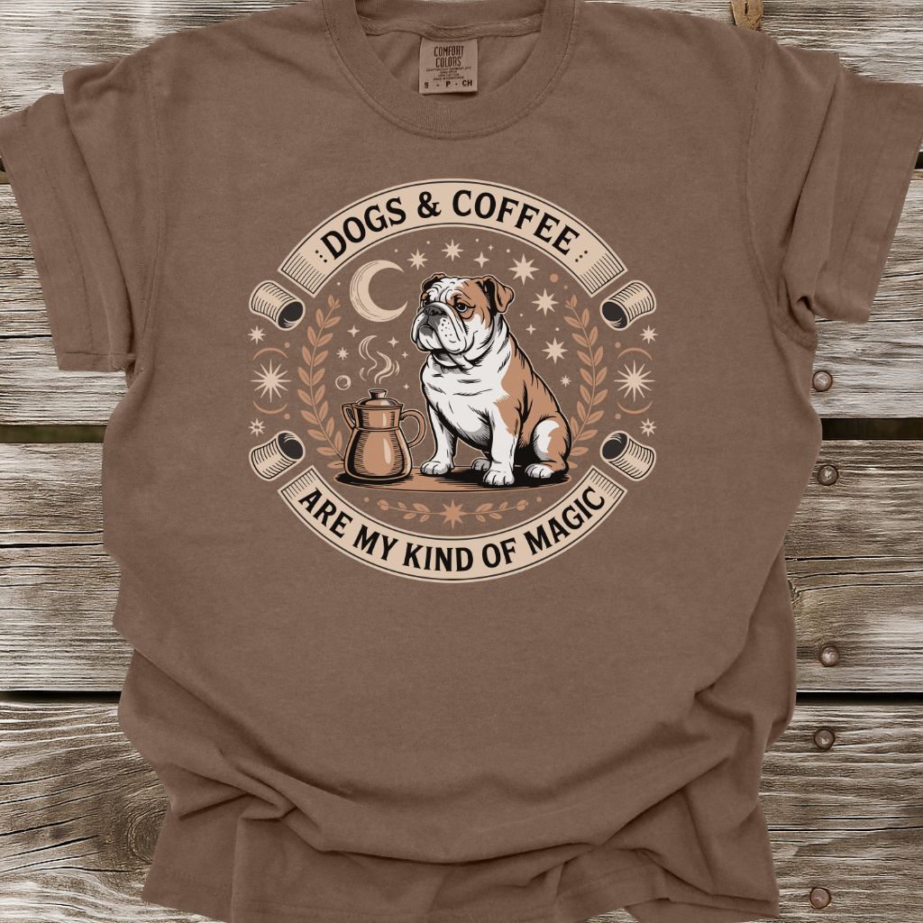 Dogs & Coffee Are My Kind Of Magic T-Shirt