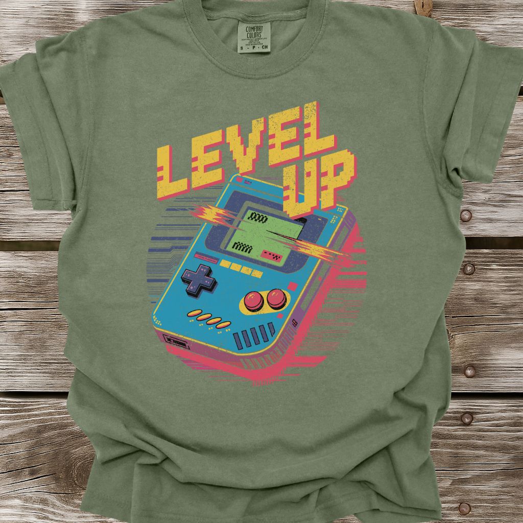 Level Up Retro Style T-Shirt