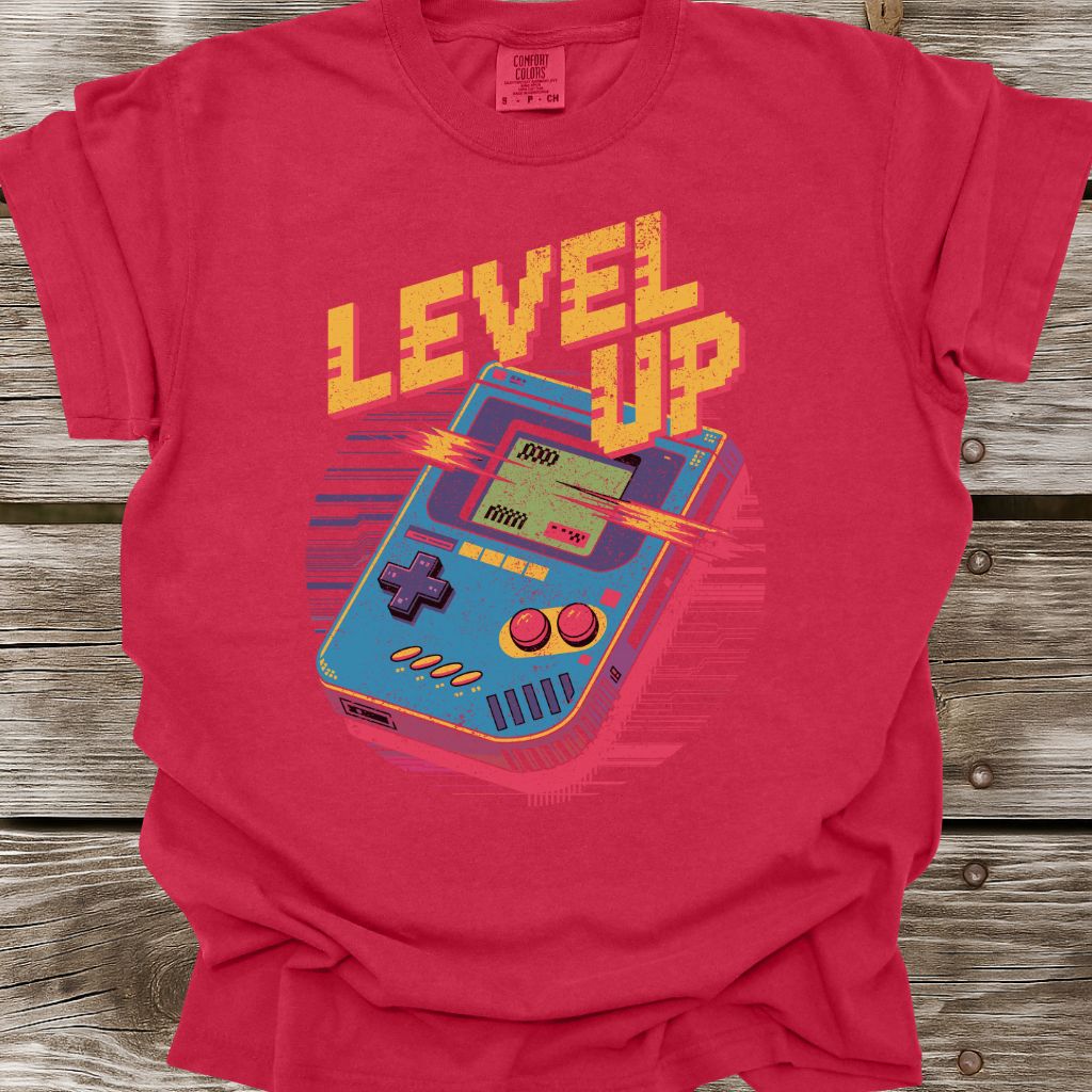 Level Up Retro Style T-Shirt