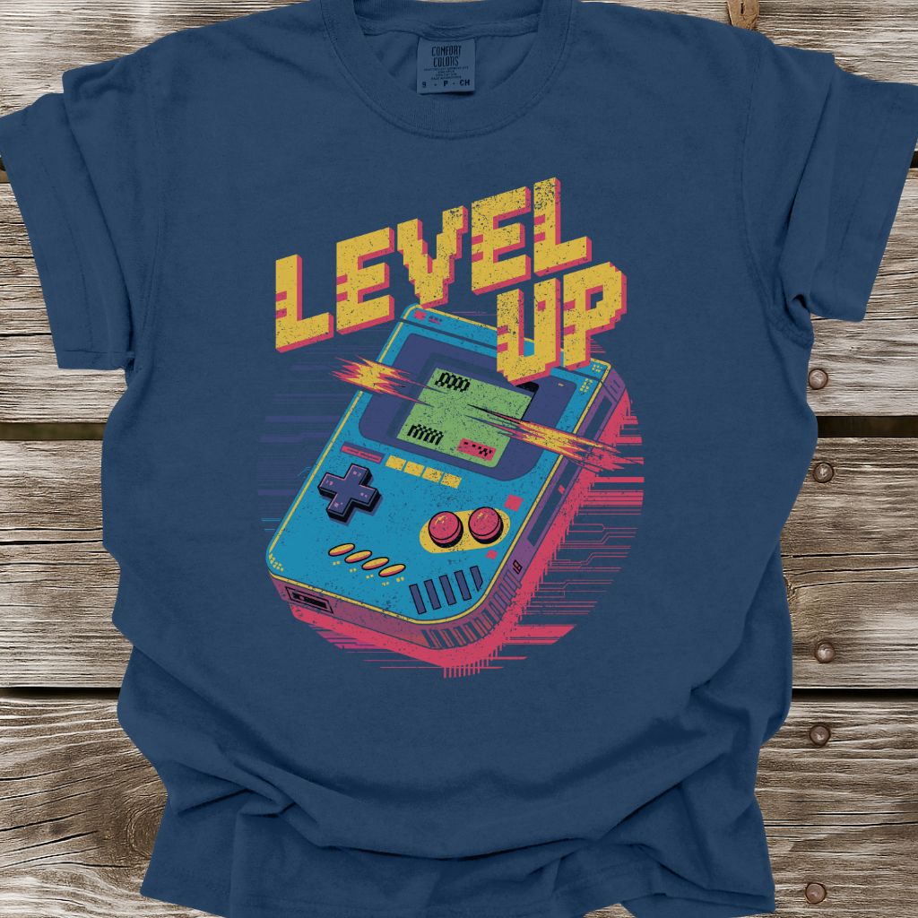 Level Up Retro Style T-Shirt