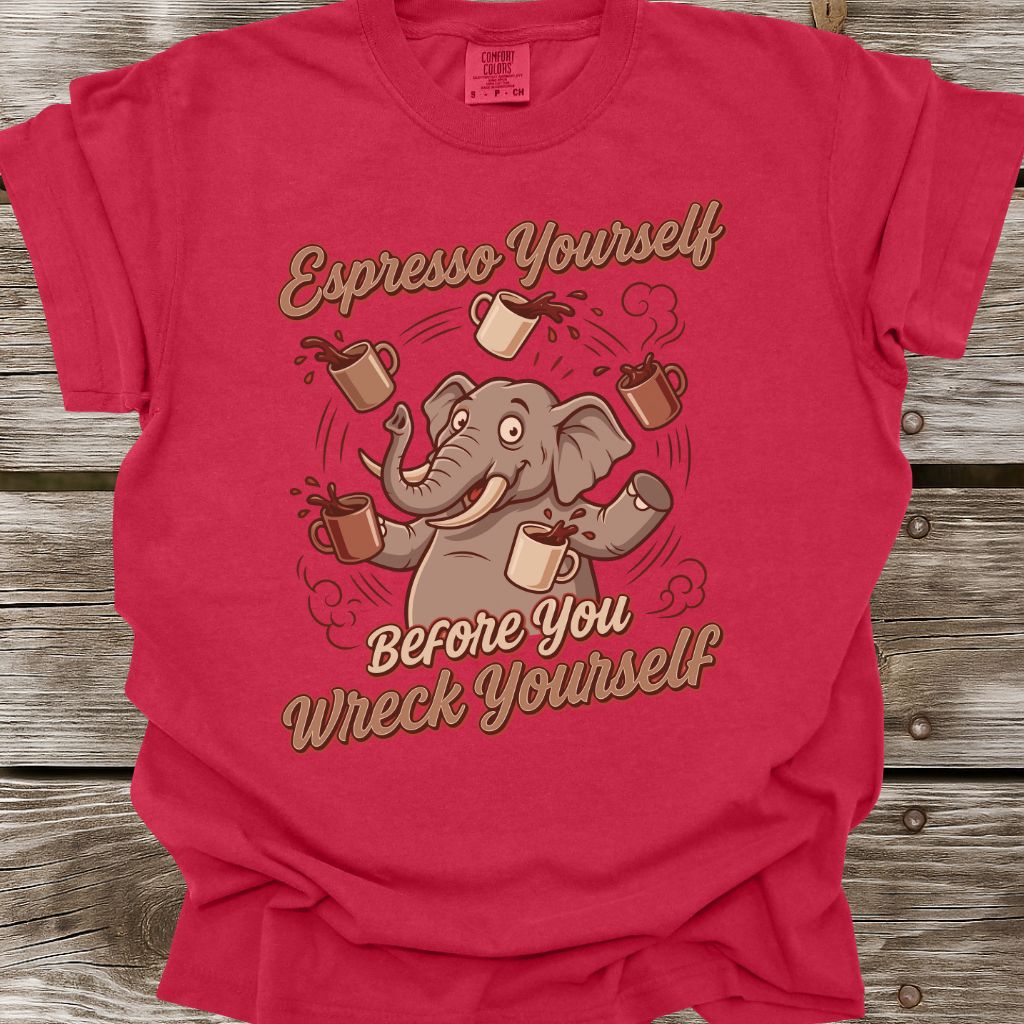 Espresso Yourself Before You Wreck Yourself T-Shirt